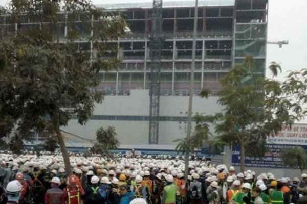 Bắc Ninh: Công nhân "hỗn chiến" tại công trường nhà máy Samsung mở rộng
