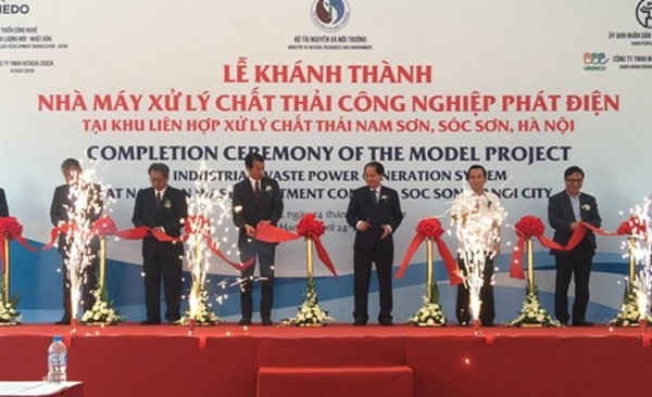 Hà Nội: Khánh thành Nhà máy phát điện bằng chất thải công nghiệp