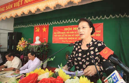Chủ tịch Quốc hội Nguyễn Thị Kim Ngân: Phải đảm bảo đời sống cho các hộ dân bị thu hồi đất