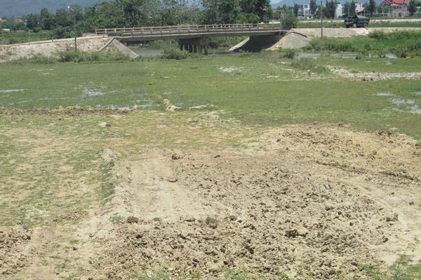 Bình Định: Hơn 395 ha đất sản xuất nông nghiệp bị sa bồi thủy phá