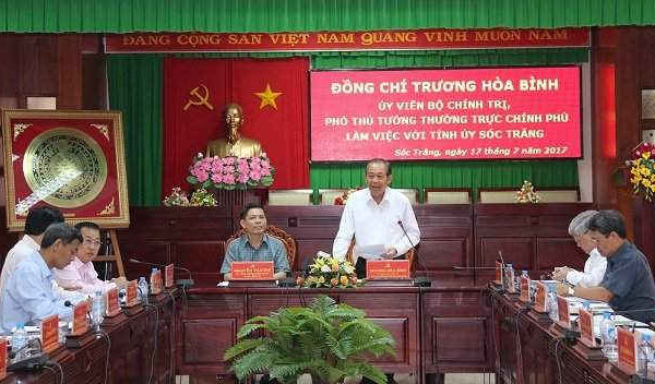 Phó Thủ tướng Trương Hòa Bình chỉ đạo tỉnh Sóc Trăng củng cố vững chắc khối đại đoàn kết toàn dân tộc