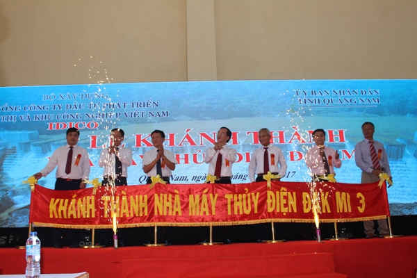 Quảng Nam: Khánh thành Dự án thủy điện Đak Mi 3