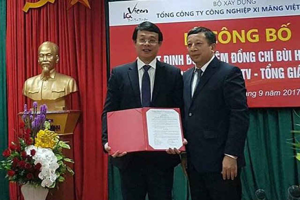 Tổng công ty Công nghiệp Xi măng Việt Nam có Tổng Giám đốc mới
