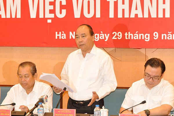 Thủ tướng Nguyễn Xuân Phúc: 1 tấc đất, Hà Nội cũng cần phải sử dụng hiệu quả