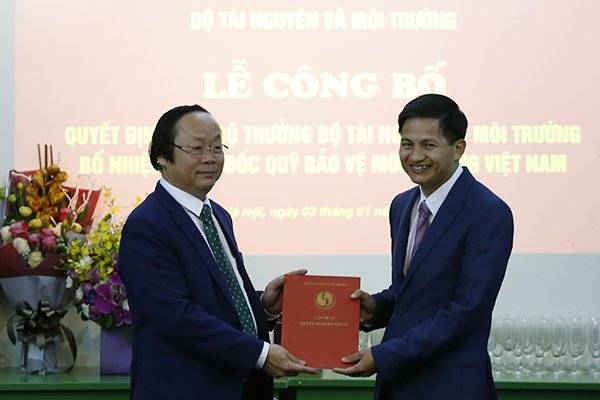 Trao Quyết định bổ nhiệm Giám đốc Quỹ Bảo vệ môi trường Việt Nam