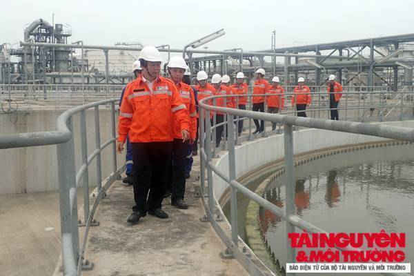 Thứ trưởng Võ Tuấn Nhân kiểm tra công tác bảo vệ môi trường Nhà máy lọc Dầu Nghi Sơn