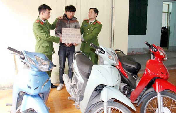 Lào Cai: Bắt đối tượng trong 3 ngày ăn cắp liên tiếp 3 xe máy