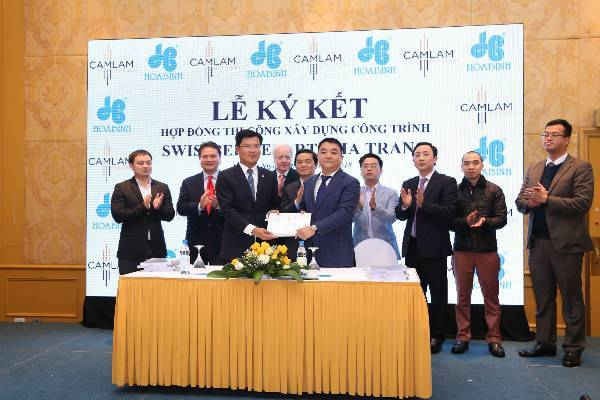 Hòa Bình ký hợp đồng thi công Dự án Swiss Belresort Nha Trang, giá trị 470 tỷ đồng