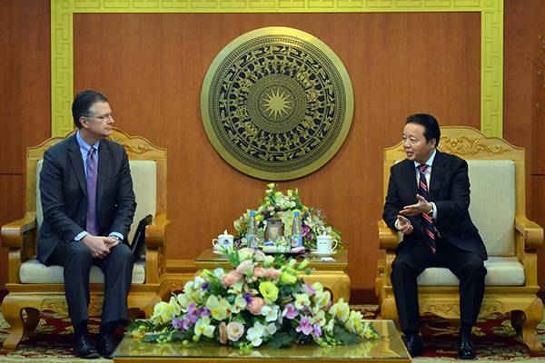Bộ trưởng Trần Hồng Hà tiếp và làm việc với Đại sứ Hoa Kỳ tại Việt Nam