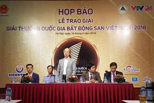 Ngày 14/4 trao giải Giải thưởng Quốc gia Bất động sản Việt Nam 2018