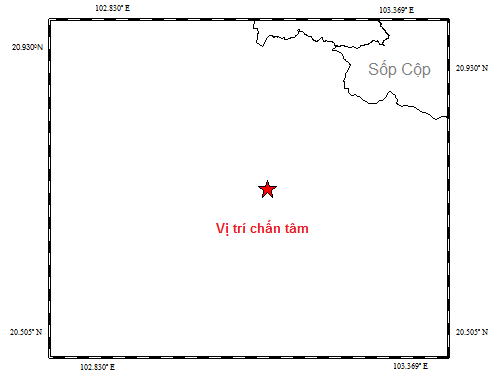 Khu vực gần biên giới Việt Nam - Lào xảy ra động đất 3,7 độ richter