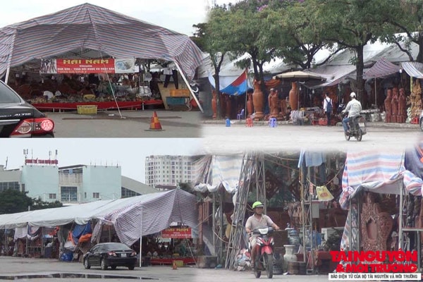 Nam Từ Liêm – Hà Nội: Ai chống lưng cho hàng chục ki ốt “mọc” giữa đường, tràn lên vỉa hè?