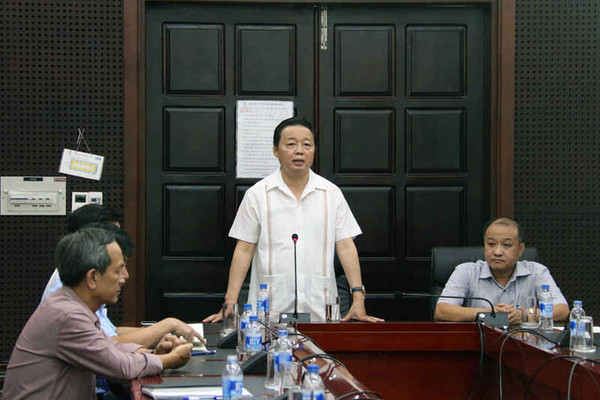 Bộ trưởng Trần Hồng Hà thăm và làm việc tại Sở TN&MT TP Đà Nẵng
