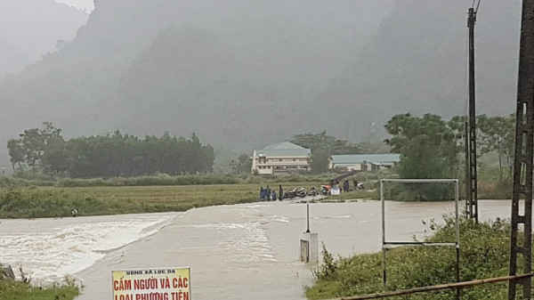 Nhà máy Thủy điện Khe Bố ở Nghệ An thông báo xả lũ