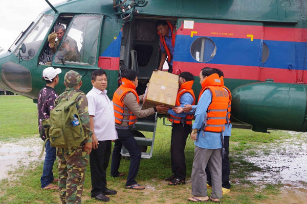 Quân khu 5 hỗ trợ khắc phục vỡ đập thủy điện ở Lào