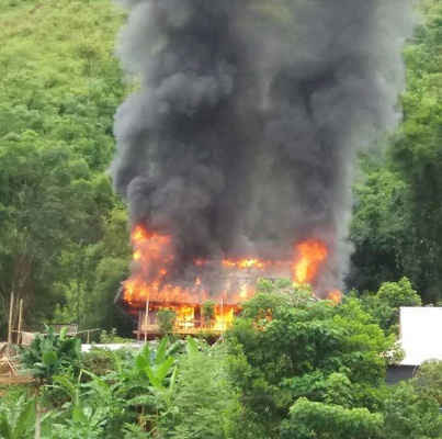 Điện Biên: Cháy nhà sàn thiệt hại gần 1 tỷ đồng