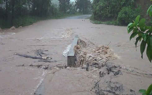 Bão số 4 gây mưa, xuất hiện lũ nhỏ ở các huyện miền núi Quảng Ninh