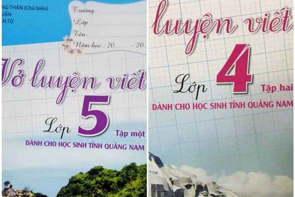 Sở GD&ĐT Quảng Nam lên tiếng về cuốn vở luyện viết dành cho học sinh Quảng Nam