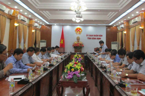 Đoàn công tác Tổng cục Khí tượng thủy văn làm việc với UBND tỉnh Bình Định về việc thi hành pháp luật khí tượng thủy văn