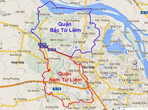 Hà Nội sẽ điều chỉnh địa giới hành chính 3 quận