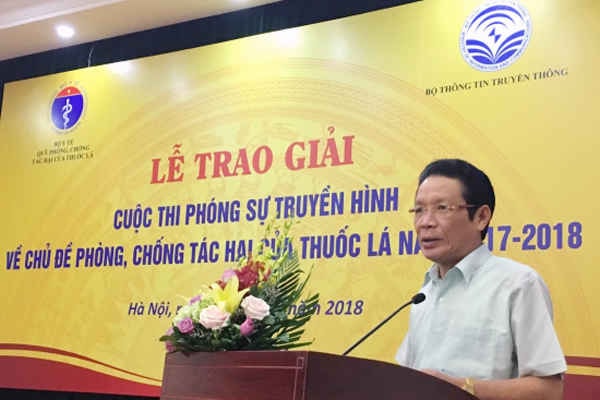 Vinh danh các tác phẩm xuất sắc đạt giải Phóng sự truyền hình về phòng, chống tác hại thuốc lá