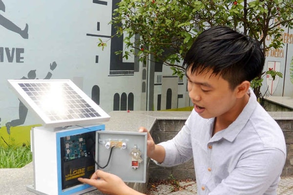 Sinh viên sáng chế thiết bị kiểm soát ô nhiễm không khí