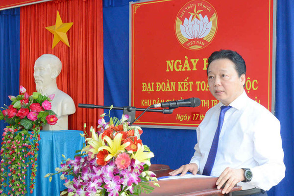 Bộ trưởng Trần Hồng Hà tham dự ngày hội Đại đoàn kết toàn dân tộc tại Thị trấn Long Hải, tỉnh Bà Rịa - Vũng Tàu