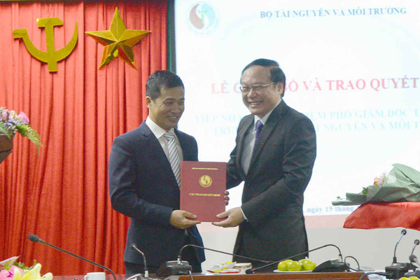 Ông Vũ Minh Lý giữ chức Phó Giám đốc Trung tâm Truyền thông tài nguyên và môi trường