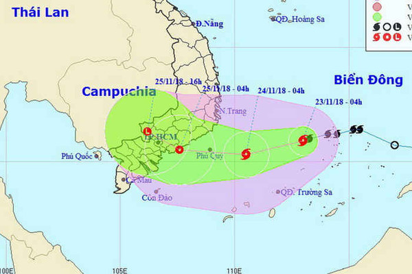 Đối phó bão số 9, TP.HCM cấm tàu, thuyền xuất bến từ 13h ngày 23/11