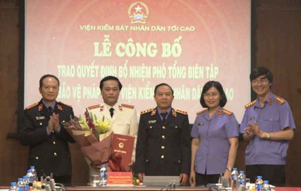 Thượng tá Vũ Mạnh Hà giữ chức Phó Tổng Biên tập Báo Bảo vệ pháp luật