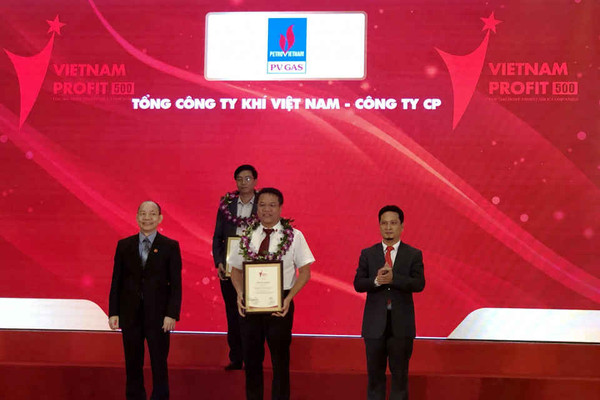 PV GAS đứng thứ 5 Top 500 doanh nghiệp lợi nhuận tốt nhất Việt Nam 2018