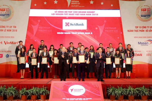 SeABank xếp hạng trong nhóm 90 doanh nghiệp tư nhân lợi nhuận tốt nhất Việt Nam