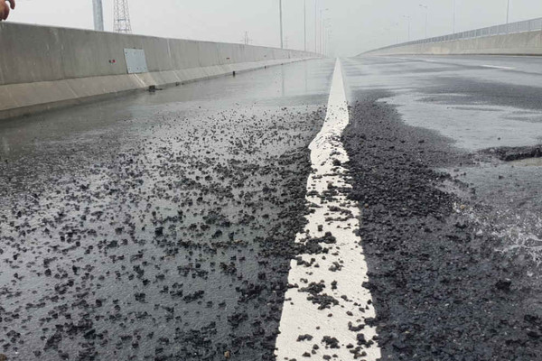 Cao tốc Đà Nẵng - Quảng Ngãi tiếp tục bị hư hỏng là do thời tiết