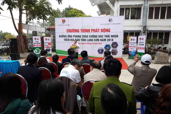 Lạng Sơn: Phát động hưởng hứng phong trào “chống rác thải nhựa”