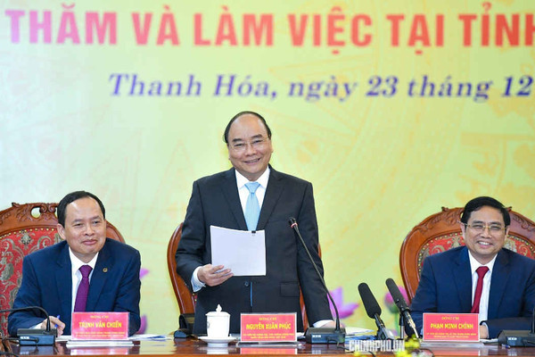 Thủ tướng làm việc với lãnh đạo chủ chốt tỉnh Thanh Hóa