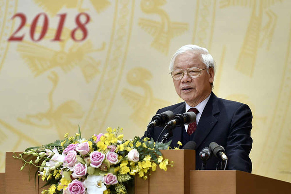 Tổng Bí thư, Chủ tịch nước Nguyễn Phú Trọng: Năm 2019 cần phấn đấu đạt kết quả cao hơn năm 2018