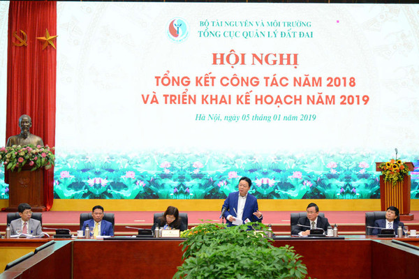 Bộ trưởng Trần Hồng Hà dự Hội nghị triển khai công tác năm 2019 của Tổng cục Quản lý đất đai