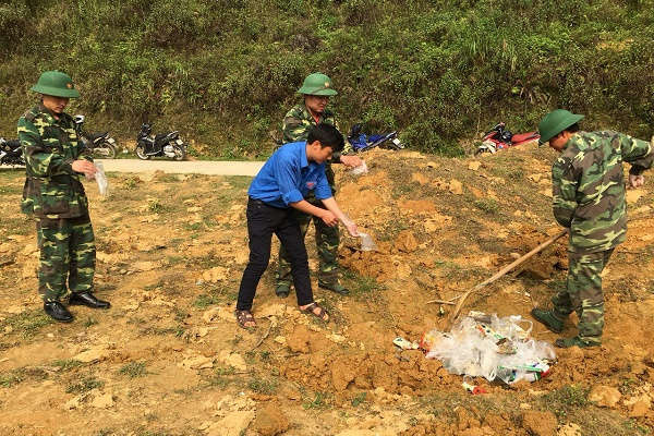 Tuổi trẻ Đồn biên phòng Si Ma Cai hành động vì môi trường