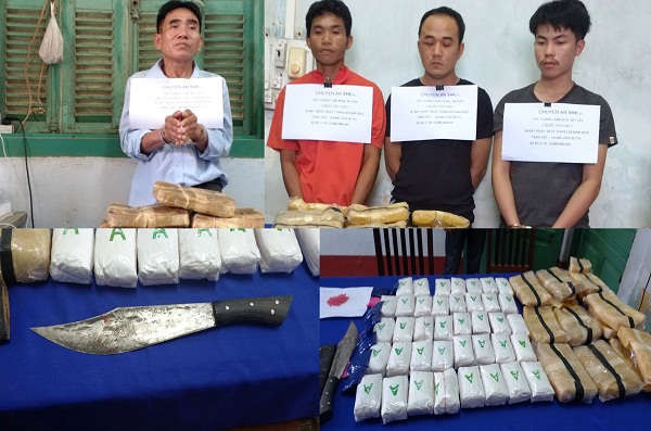 Quảng Bình: Bắt giữ 4 đối tượng vận chuyển ma túy xuyên quốc gia