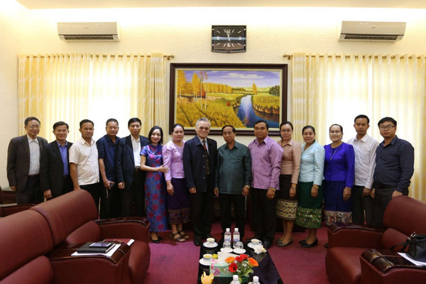 Viện Hợp tác Quốc tế - Trường ĐH Kinh doanh và Công nghệ Hà Nội: Đón tiếp Đoàn cán bộ Sở Giáo dục và Thể thao tỉnh Viêng Chăn (CHDCND Lào)