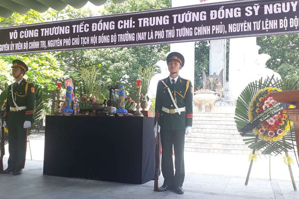 Quảng Trị: Tổ chức lễ viếng Trung tướng Đồng Sỹ Nguyên tại Nghĩa trang liệt sĩ Quốc gia Trường Sơn