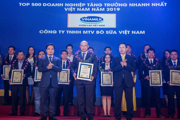 Công ty Bò sữa Việt Nam - Vinamilk lọt top tăng trưởng nhanh nhất Việt Nam