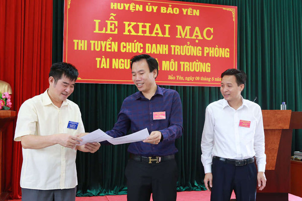 Bảo Yên (Lào Cai): Thi tuyển chức danh Trưởng phòng Tài nguyên và Môi trường