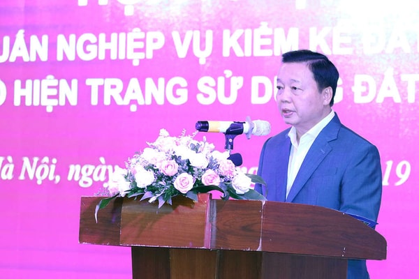Bộ trưởng Trần Hồng Hà: Thống kê, kiểm kê đất đai năm 2019 phải vẽ được bức tranh tổng thể về đất đai