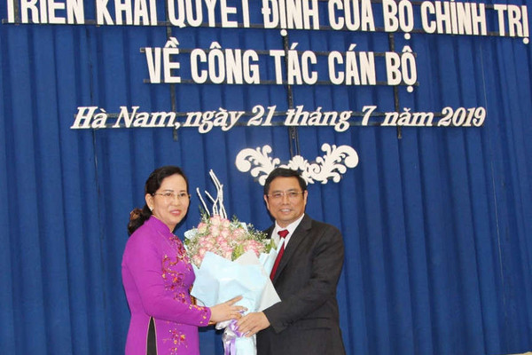 Đồng chí Lê Thị Thủy giữ chức Bí thư Tỉnh ủy Hà Nam