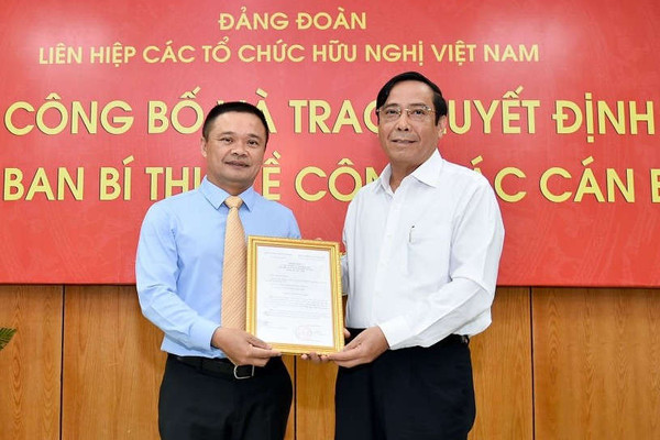 Ông Bạch Ngọc Chiến làm Ủy viên Đảng đoàn Liên hiệp các tổ chức hữu nghị Việt Nam