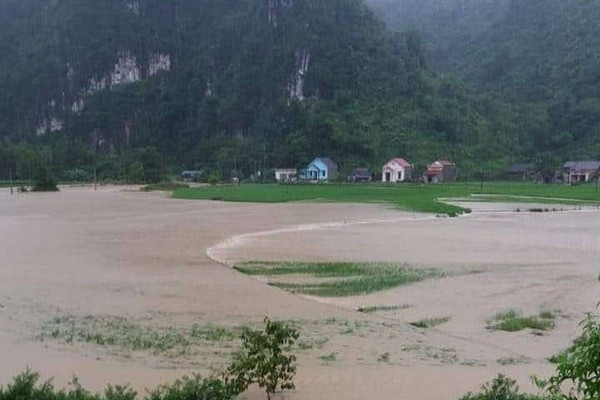 Lạng Sơn: Hoàn lưu bão số 3 gây ngập lụt ở nhiều nơi
