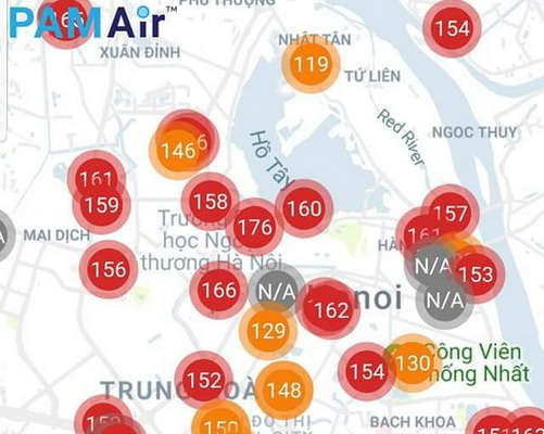 Hà Nội: Không khí ô nhiễm do hiện tượng nghịch nhiệt