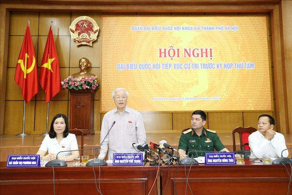 Tổng Bí thư, Chủ tịch nước tiếp xúc cử tri Hà Nội