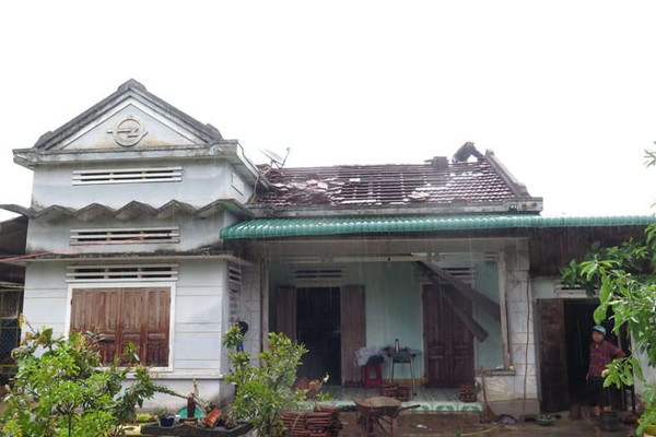 Nhiều địa phương trên địa bàn Quảng Ngãi thiệt hại nặng do bão số 5
